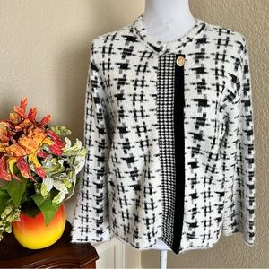 NWOT LOVE+LUXE Fuzzy Cropped Cardigan Sweater